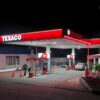 Illuminated Gas Station Canopy Fascia System with LED Logo Panels
