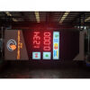 Illuminated Outdoor Gas Station Pylon Sign with Custom Wayfinding Panels