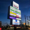 Low-Power LED Wayfinding Pylon for Shopping Mall Entrances