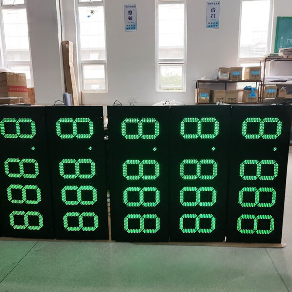 Multi-Color 7-Segment LED Fuel Price Module with RF Control