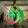 Multi-Mode Acrylic Car Logo Sign with Stainless Steel Channels