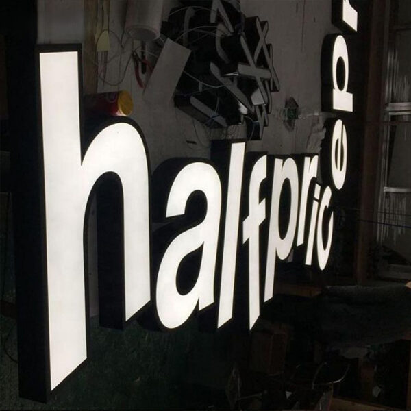 Opal Acrylic LED Frontlit Channel Letters for Commercial Wall Signs