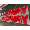 Outdoor 3D Acrylic Logo LED Light Box with Aluminum Frame