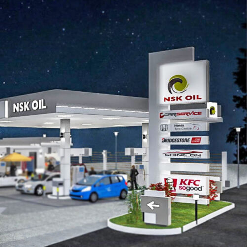 Outdoor IP65 LED Gas Station Canopy Fascia Sign