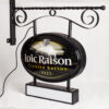 Outdoor Oval Acrylic LED Vacuum-Formed Light Box for Storefront Advertising
