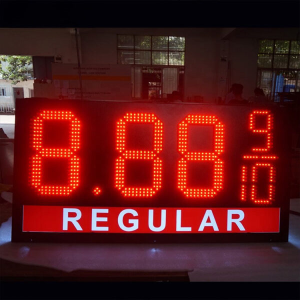 Outdoor Remote-Control LED Gas Price Sign for Fuel Stations