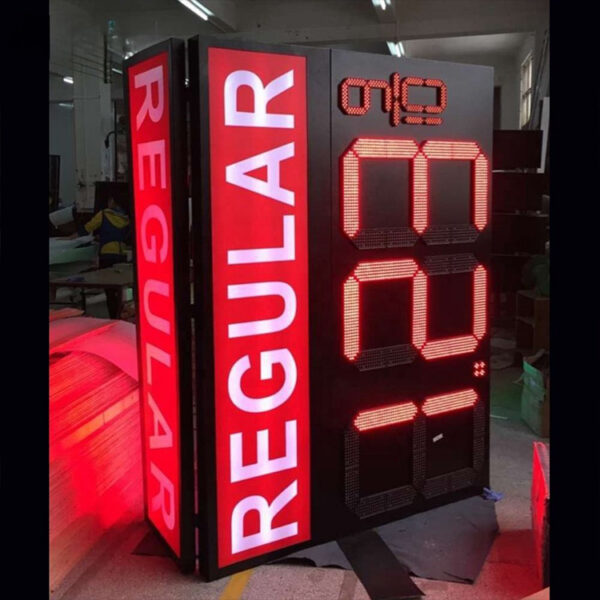 Outdoor Remote-Control LED Gas Price Sign for Fuel Stations