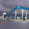 Outdoor Roadside LED Gas Price Sign with Integrated Wayfinding Outdoor Roadside LED Gas Price Sign with Integrated Wayfinding
