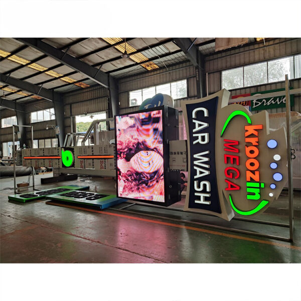 P10 – Pilar de sinalização digital a cores com ecrã LED de 4×8 pés