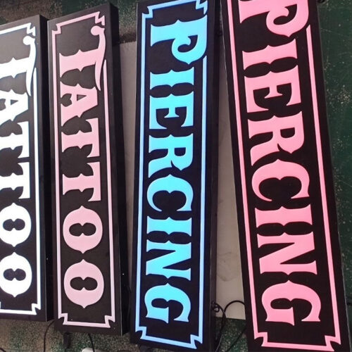 Programmable Tri-Color RGB LED Letter Sign for Commercial Walls