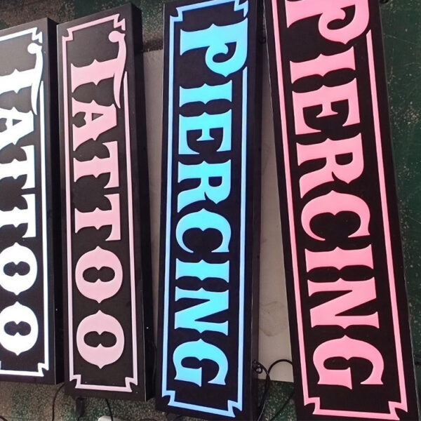 Programmable Tri-Color RGB LED Letter Sign for Commercial Walls