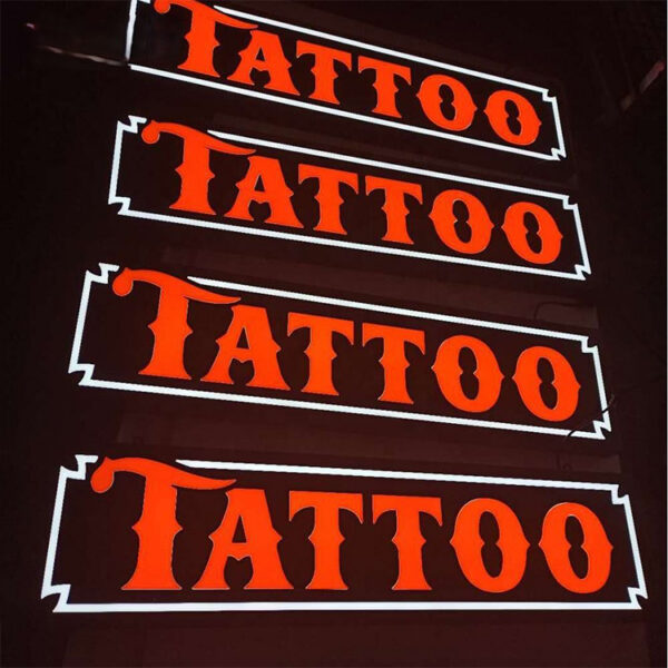 Programmable Tri-Color RGB LED Letter Sign for Commercial Walls