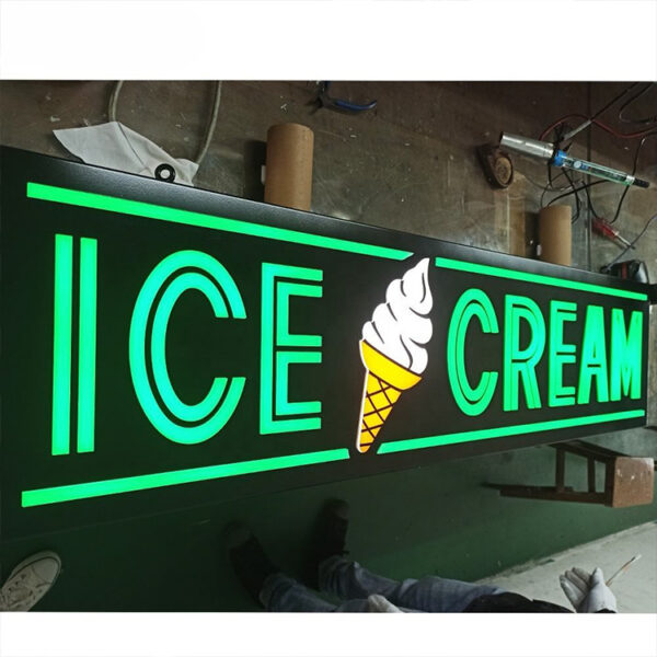 Programmable Tri-Color RGB LED Letter Sign for Commercial Walls