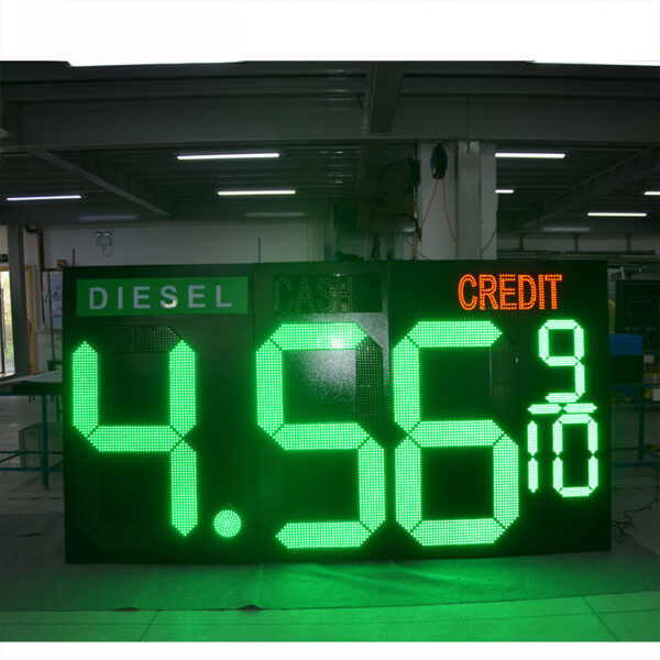 RF-Controlled LED Gas Price Sign for Outdoor Fuel Pylons