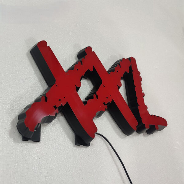 RGB LED Frontlit Letter Sign for Electronics Retail Storefronts