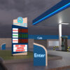 Roadside Gas Price Pylon with High-Brightness LED Numeric Display