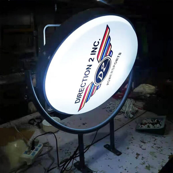 Rotating Acrylic LED Light Box Sign for Pubs and Storefronts
