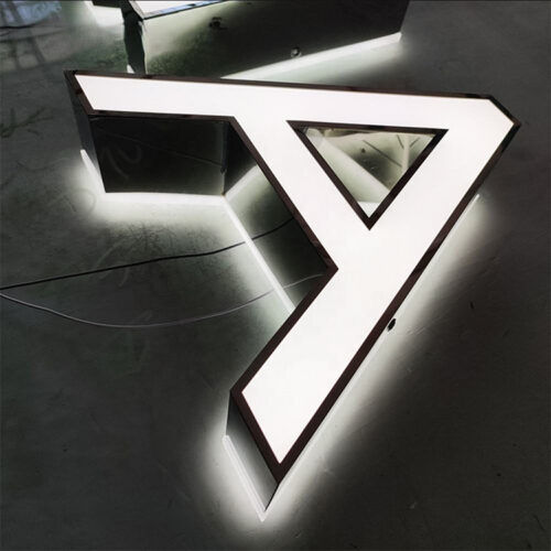 Stainless Steel Acrylic Front-Lit Channel Letters for Retail Facades