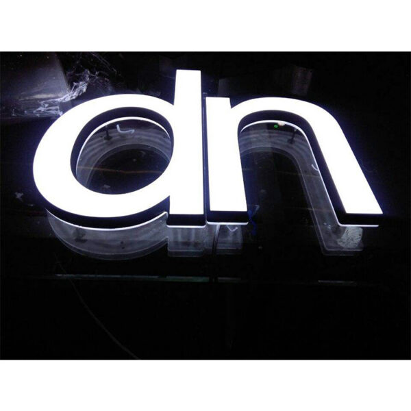 Stainless Steel Acrylic Front-Lit Channel Letters for Retail Facades