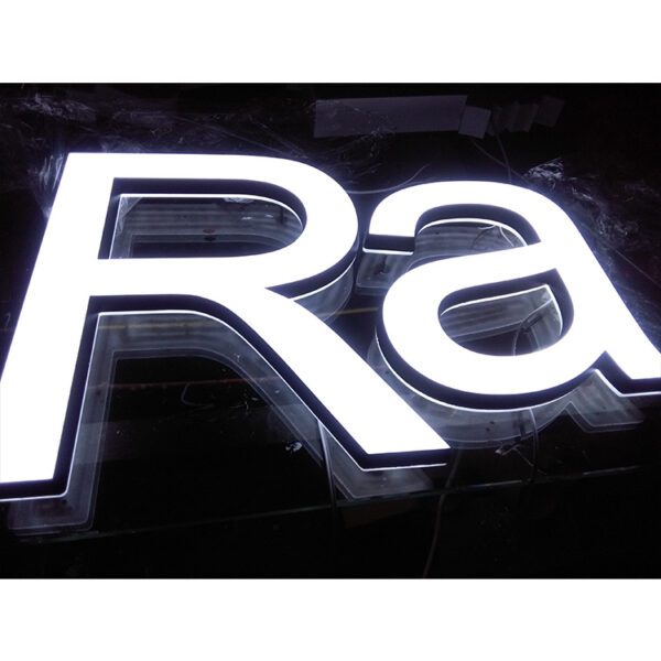 Stainless Steel Acrylic Front-Lit Channel Letters for Retail Facades