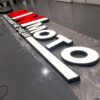 Stainless Steel Channel LED Frontlit Letters for Commercial Façades