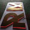 Stainless Steel Halo-Lit LED Letters for Commercial Wall Branding