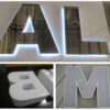 Stainless Steel Halo-Lit LED Letters for Commercial Wall Branding