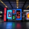 Stainless Steel LED Numeric Message Pylon for Roadside Commercial Sites