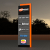 Stainless Steel LED Wayfinding Pylon Sign for Commercial Entrances
