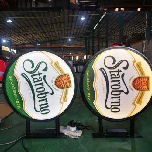 Stainless Steel LED Welcome Poster Light Box for Offices