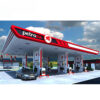 Steel-Framed LED Petrol Station Canopy Fascia for Forecourt Branding