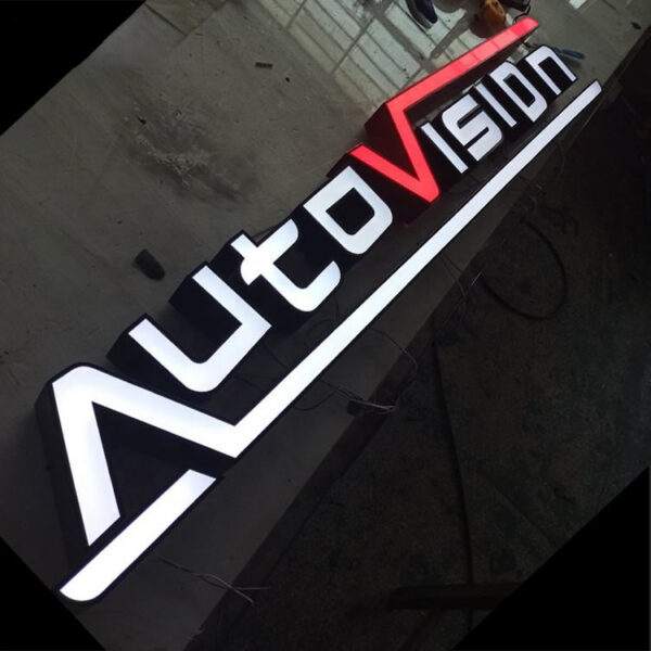 UV-Printed Acrylic LED Frontlit Letters for Interior Brand Walls