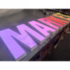 UV-Printed Acrylic LED Wall Sign with Stainless Steel Frame