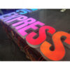 UV-Printed Acrylic LED Wall Sign with Stainless Steel Frame
