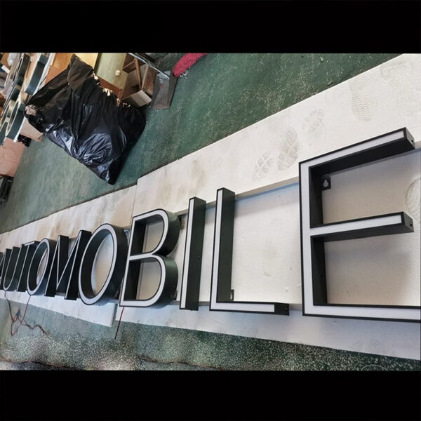 UV-Printed Front-Lit Acrylic LED Letters with Stainless Steel Construction