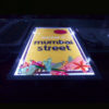 Ultra-Slim Acrylic LED Menu Light Box for Hanging Restaurant Displays Ultra-Slim Acrylic LED Menu Light Box for Hanging Restaurant Displays