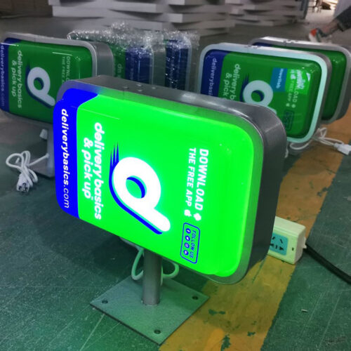 Vacuum-Formed Acrylic LED Logo Light Box for Commercial Storefront Branding