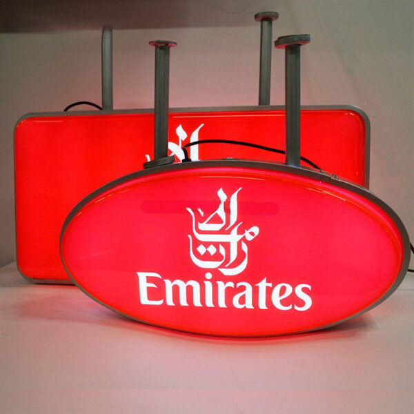 Vacuum-Formed Double-Sided LED Light Box for Outdoor Storefront Branding
