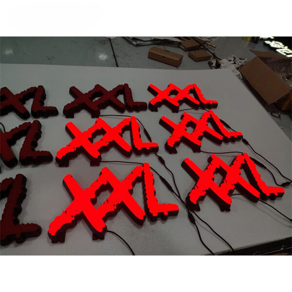 Wall-Mounted Acrylic LED Frontlit Letters for Exterior Building Signage