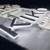 Wall-Mounted Stainless Steel LED Backlit Letters for Commercial Facades
