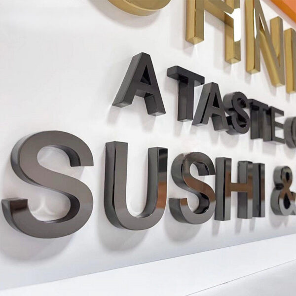 Waterproof Stainless Steel Backlit Letters for Outdoor Storefront Branding