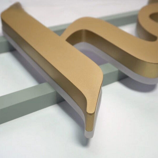 Waterproof Stainless Steel Backlit Letters for Outdoor Storefront Branding
