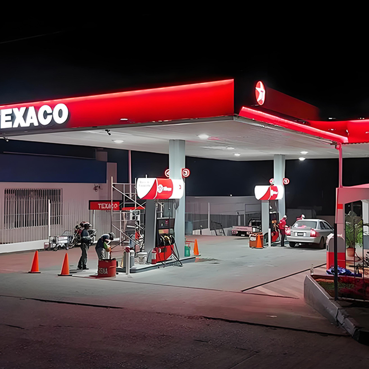 Gas Station Canopy Fascia Materials