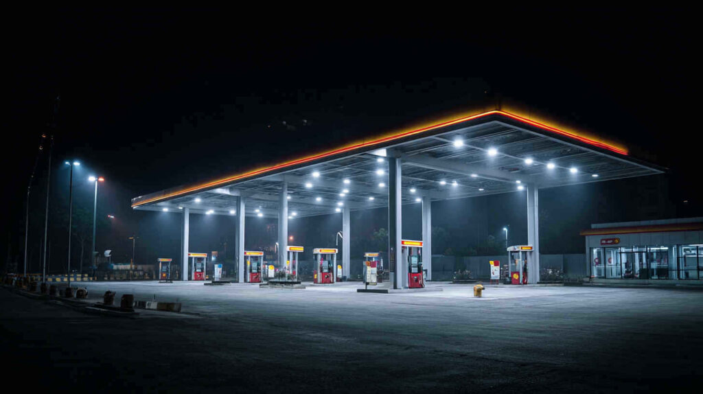 Gas Station Canopy Lighting