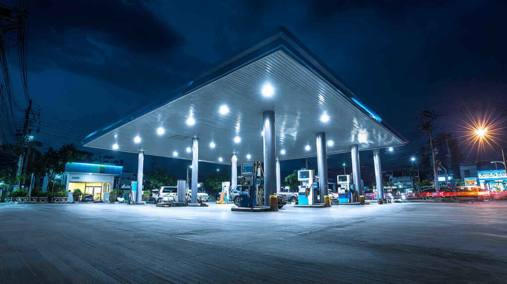 Gas Station Canopy Lighting